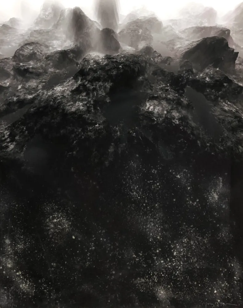 Трафарет Fontcuberta - Untitled (Orogenesis. Man Ray – Marcel Duchamp)