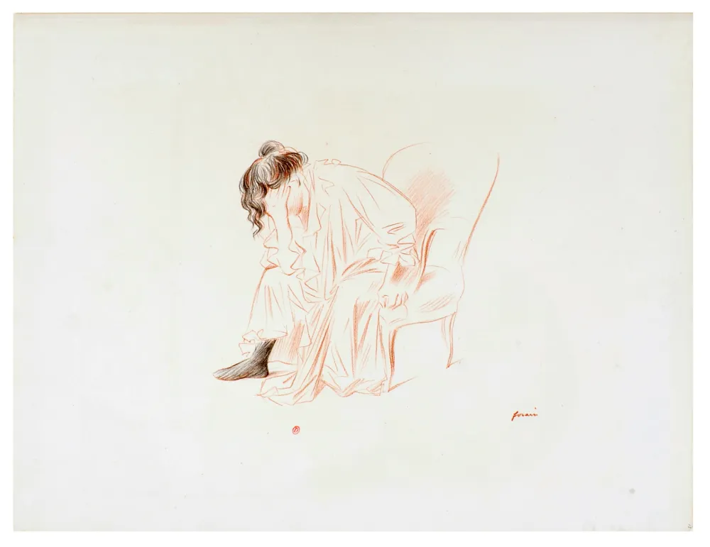 Литография Forain - Etude