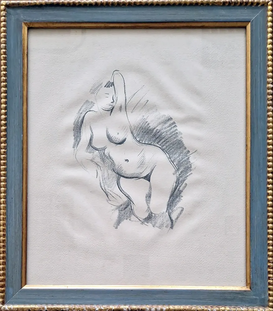 Литография Forain - Etude de nu, de face.