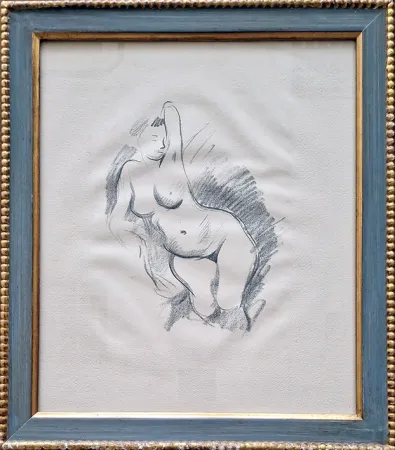 Литография Forain - Etude de nu, de face.