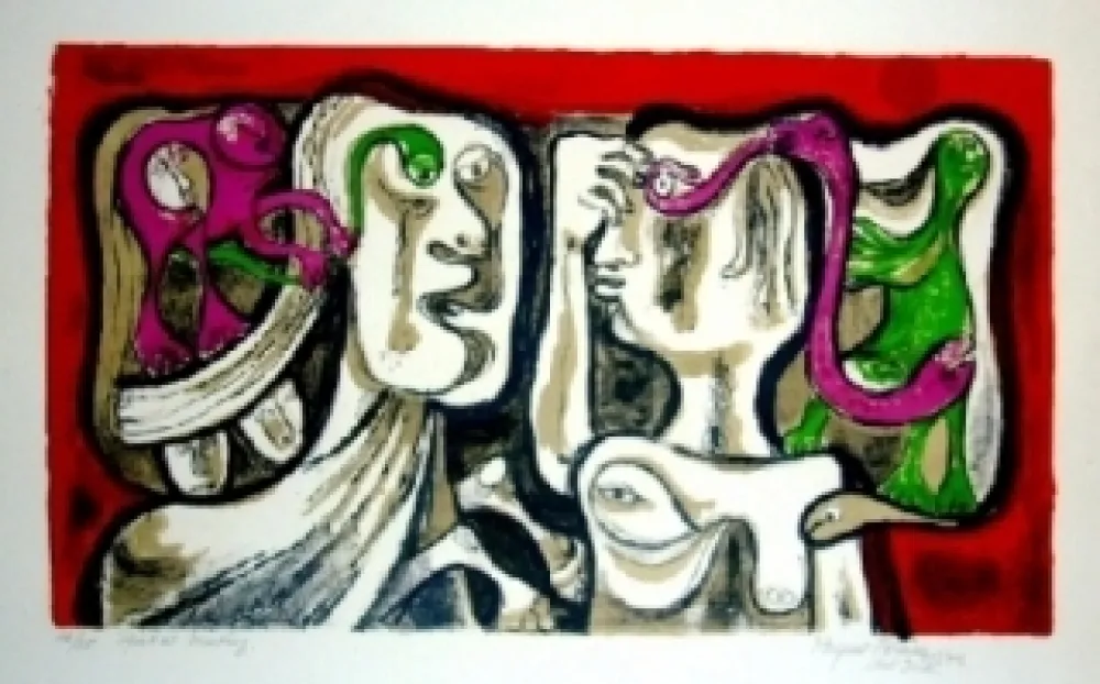 Литография Forner - Spatial meeting