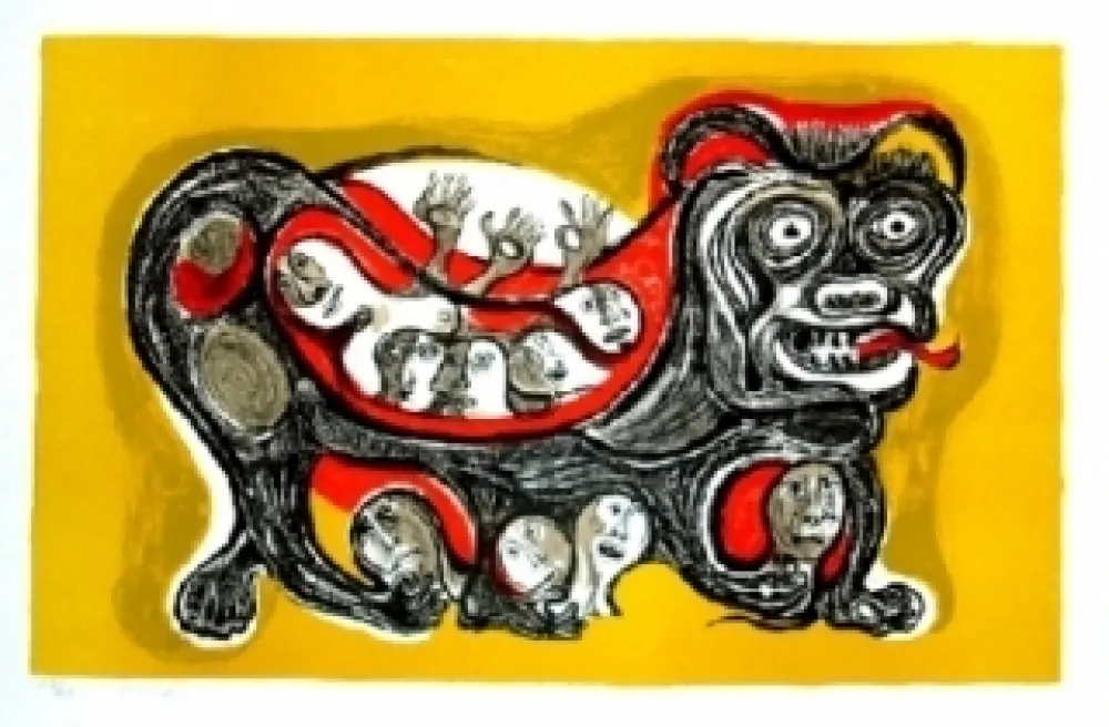 Литография Forner - Terragueos victimos