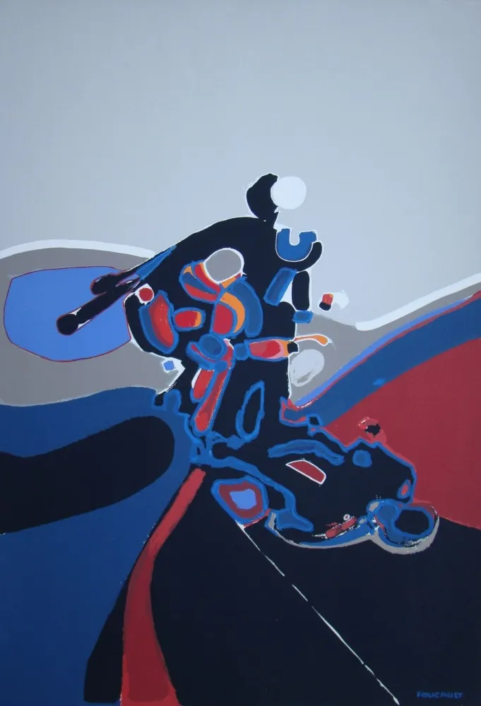 Сериграфия Foucault - Composition abstrait