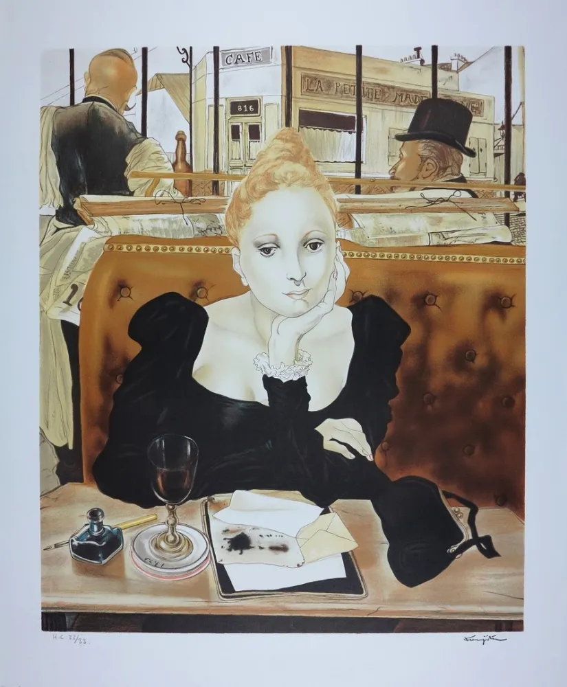 Литография Foujita - CAFE