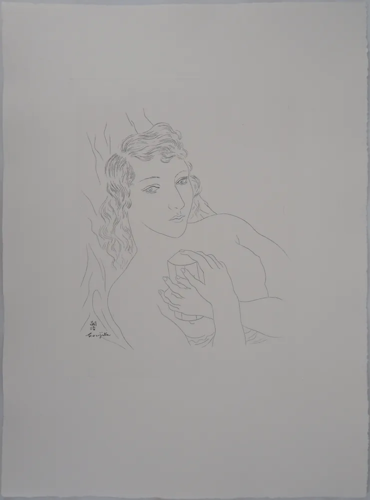 Гравюра Foujita - Isabey, mon seul ami