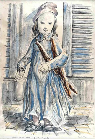 Многоэкземплярное Произведение Foujita - Le Matin 