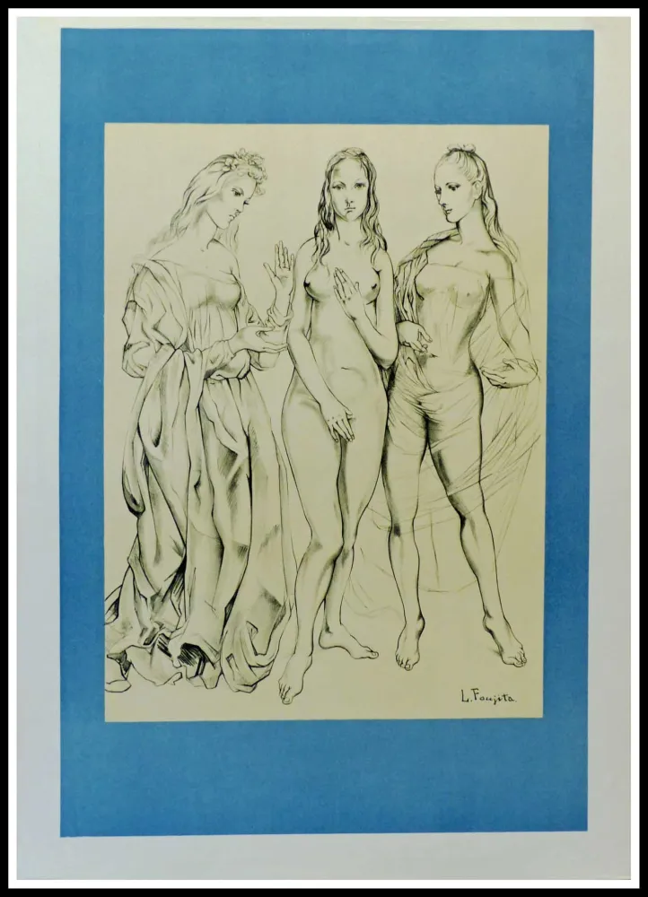 Литография Foujita - LES PEINTRES TEMOINS DE LEUR TEMPS LA JEUNESSE - 