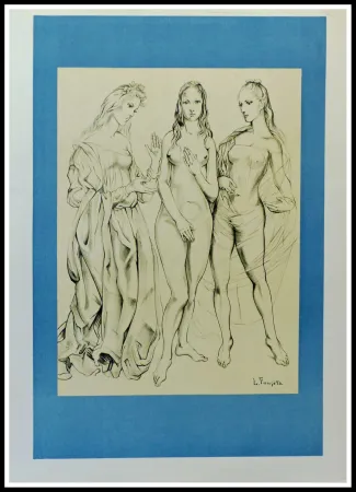 Литография Foujita - LES PEINTRES TEMOINS DE LEUR TEMPS LA JEUNESSE - 