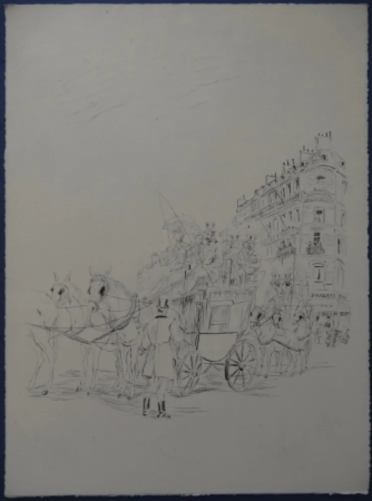 Офорт Foujita - Rivière enchantée - AutoportraitLe Fouquets