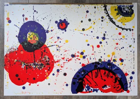 Литография Francis - Sam FRANCIS - Cloud Rock and Kayo 4 years old, Color Lithograph,1964