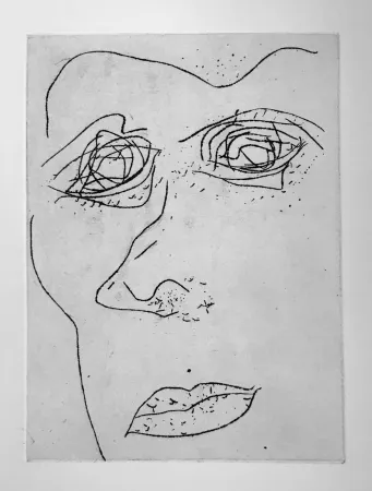 Акватинта Francis - Self Portrait