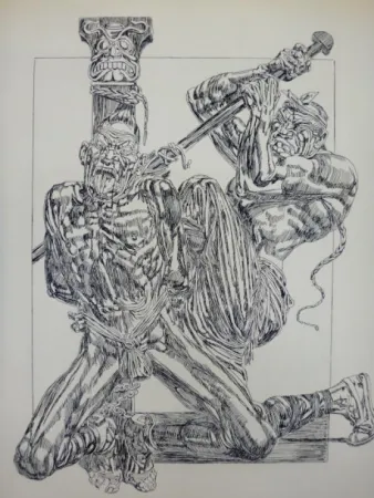 Гравюра Freida - Eaux-fortes pour Le jardin des supplices