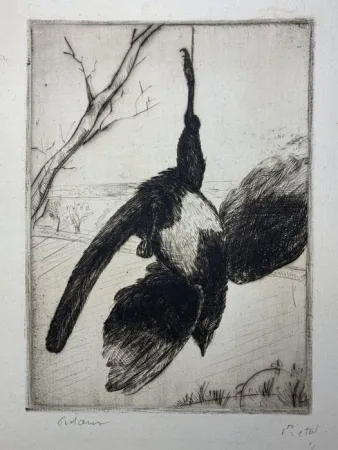 Офорт Frélaut - La pie morte