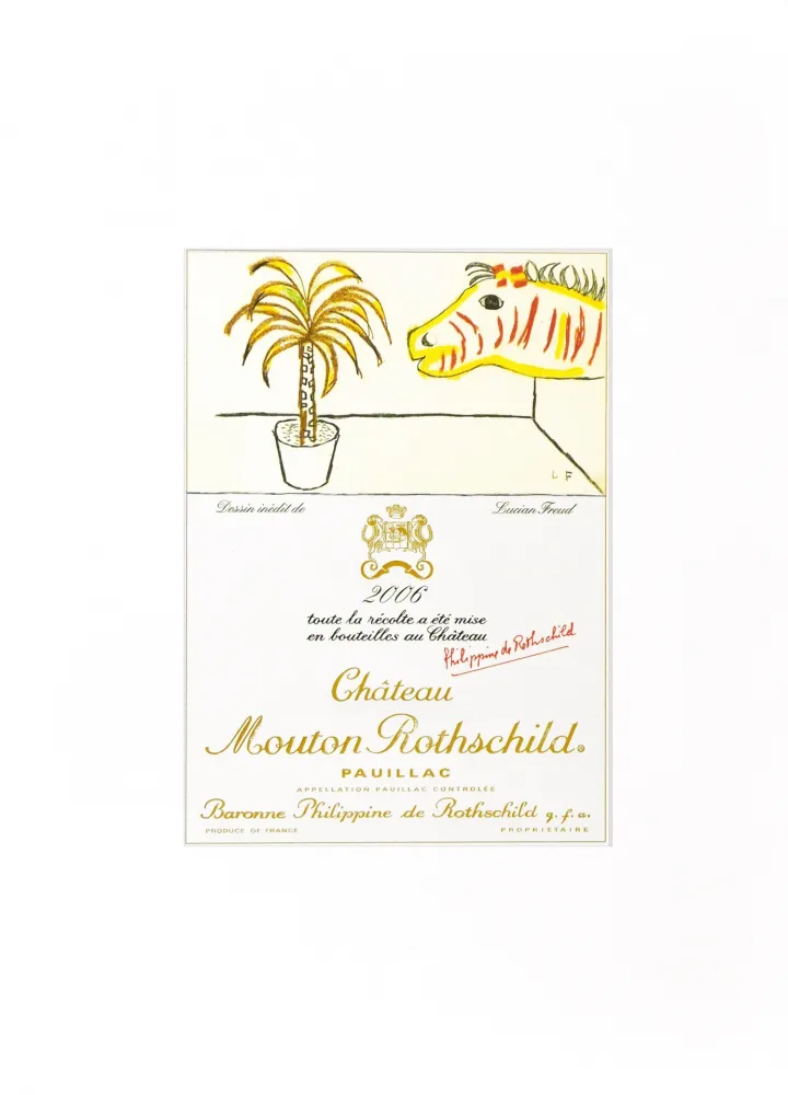 Литография Freud - Dessin inedite de Lucian Freud 