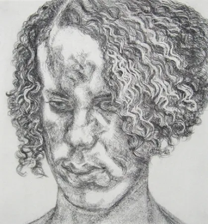 Офорт Freud - Girl with fuzzy hair  