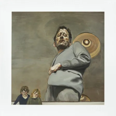 Многоэкземплярное Произведение Freud - Reflection With Two Children (Self-portrait)