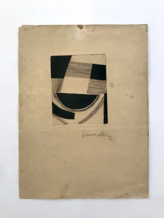 Офорт Freundlich - Sans titre (composition abstraite)