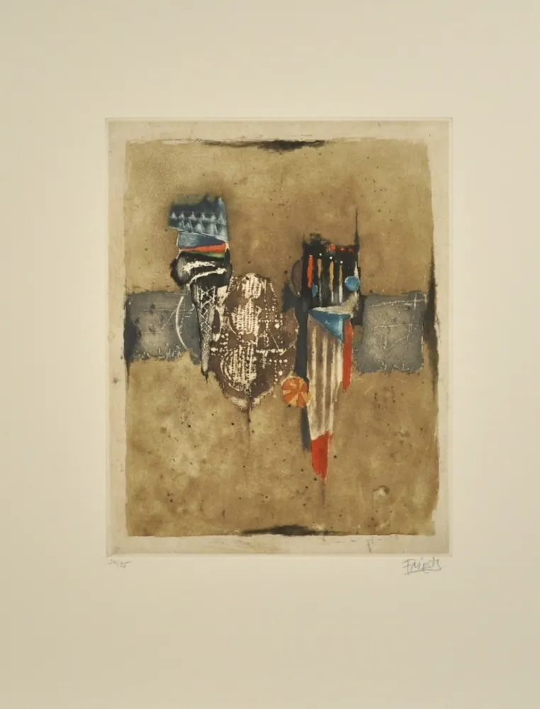 Офорт И Аквитанта Friedlaender - Composition II