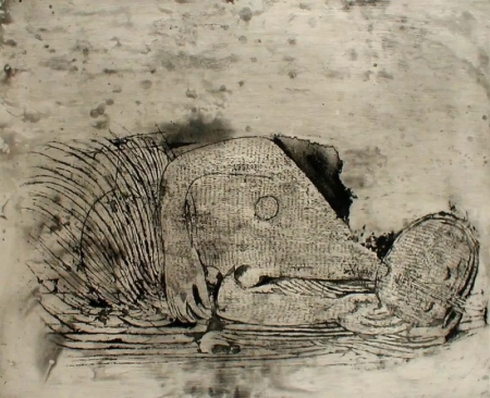 Офорт Friedlaender - Femme Endormie