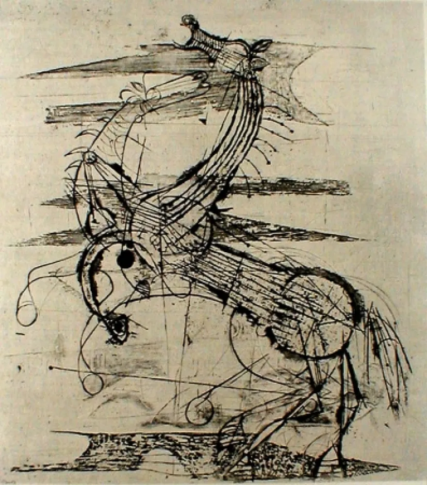 Офорт Friedlaender - Les Chevaux I 