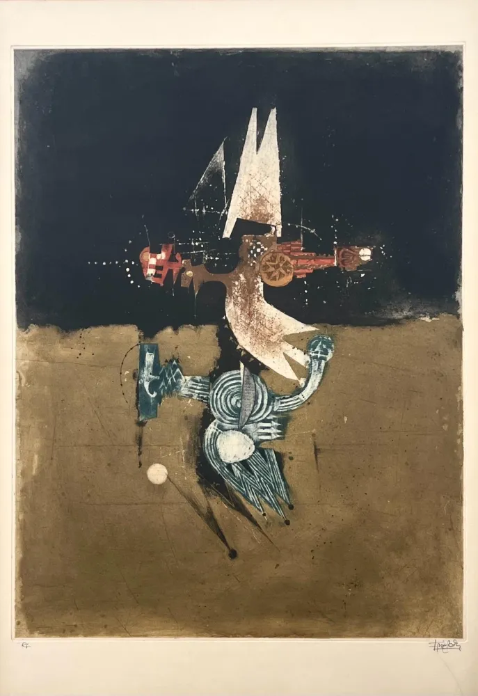 Гравюра Friedlaender - Les Oiseaux 