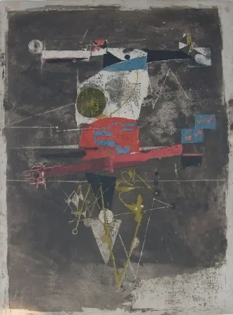 Офорт Friedlaender - L'Oiseau rouge