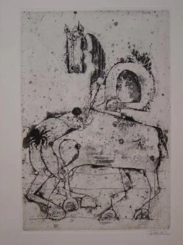 Офорт И Аквитанта Friedlaender - Petit Bestiaire