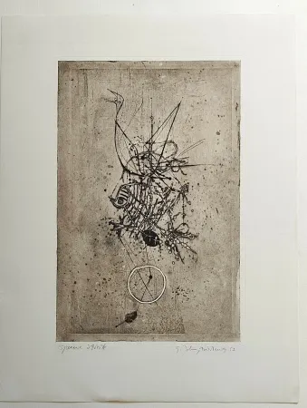 Офорт Friedlaender - Poisson et Oiseau III