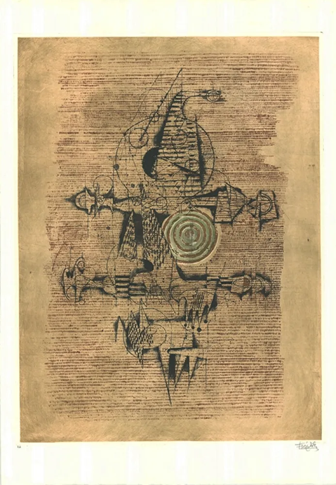 Офорт И Аквитанта Friedlaender - Sur les nuages