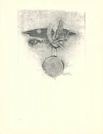 Офорт И Аквитанта Friedlaender - Trois oiseaux I