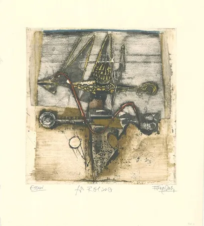 Офорт И Аквитанта Friedlaender - Vol d'oiseaux