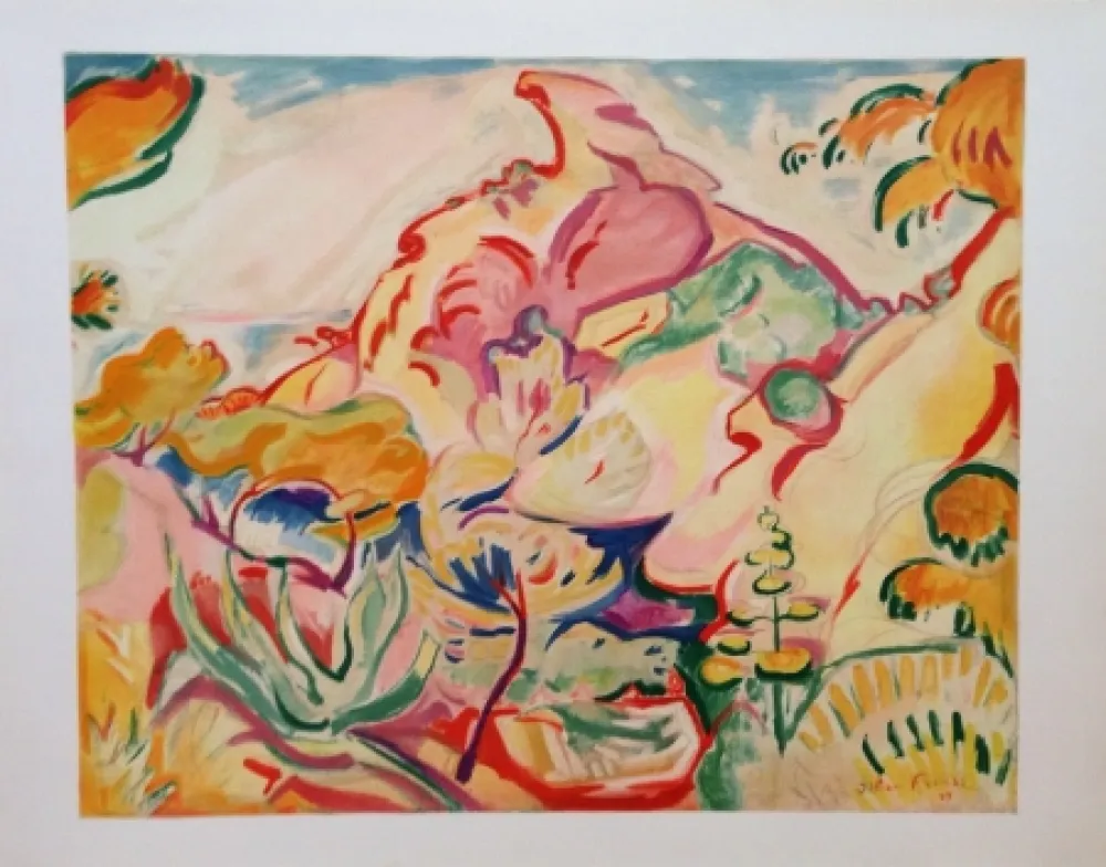 Литография Friesz - Paysage a la Ciotat