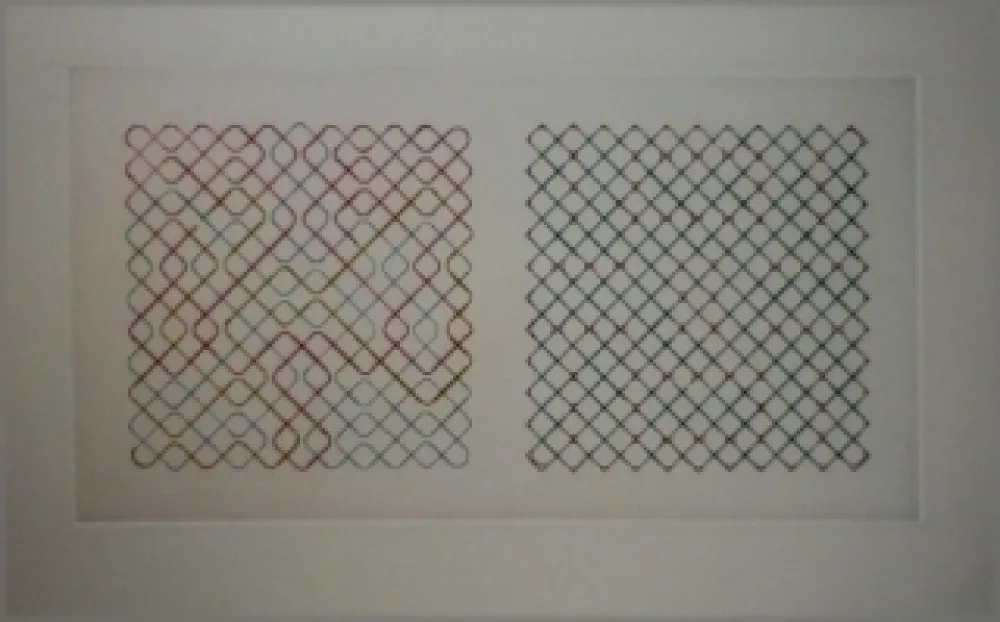 Гравюра Сухой Иглой Frize - Composition