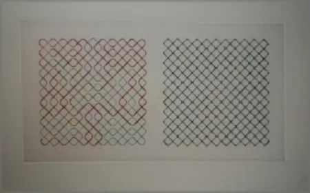 Гравюра Сухой Иглой Frize - Composition