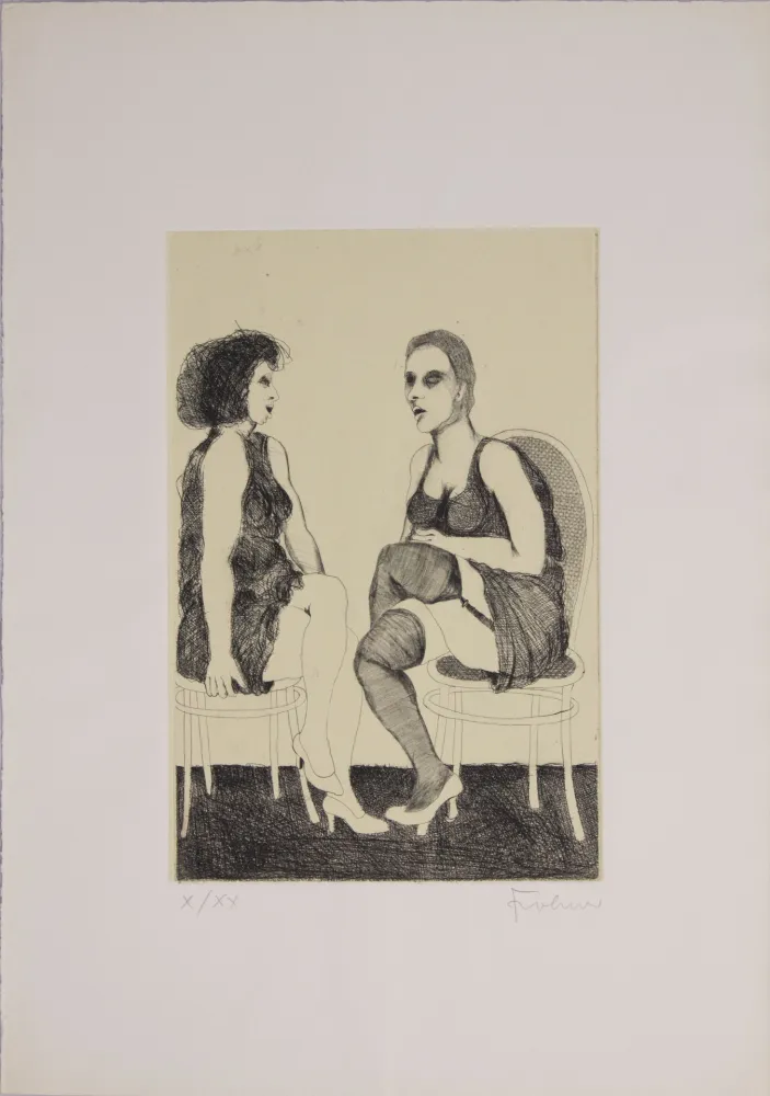 Офорт Frohner - S.T.