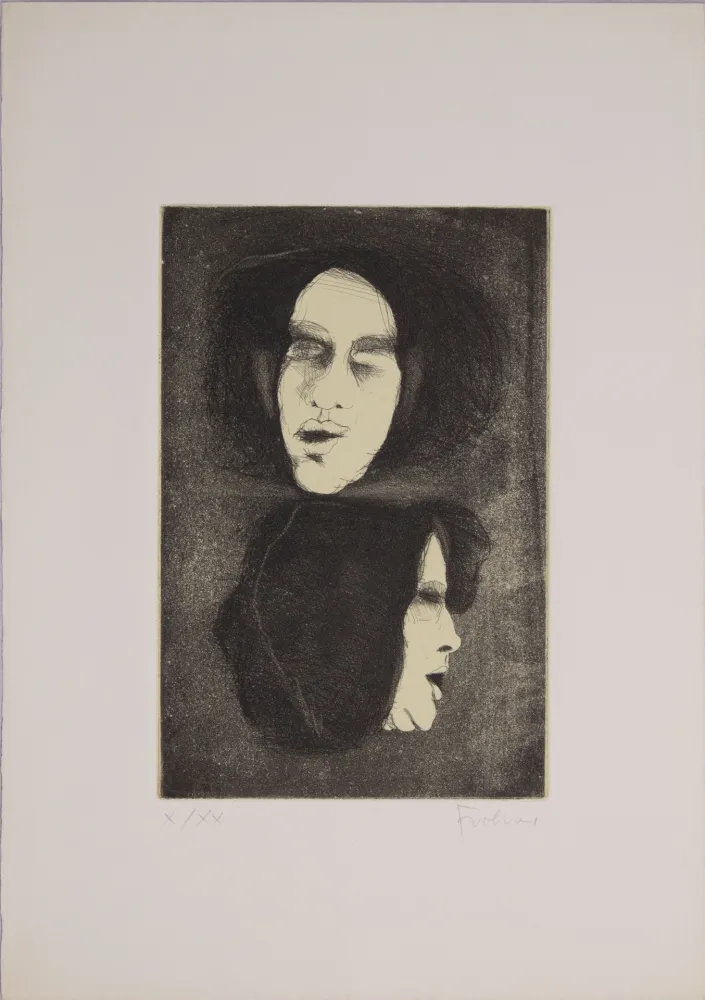 Офорт Frohner - S.T.