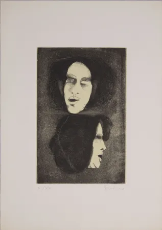 Офорт Frohner - S.T.