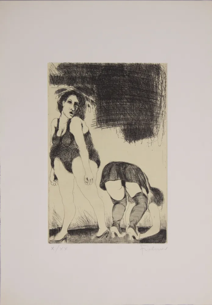 Офорт Frohner - S.T.