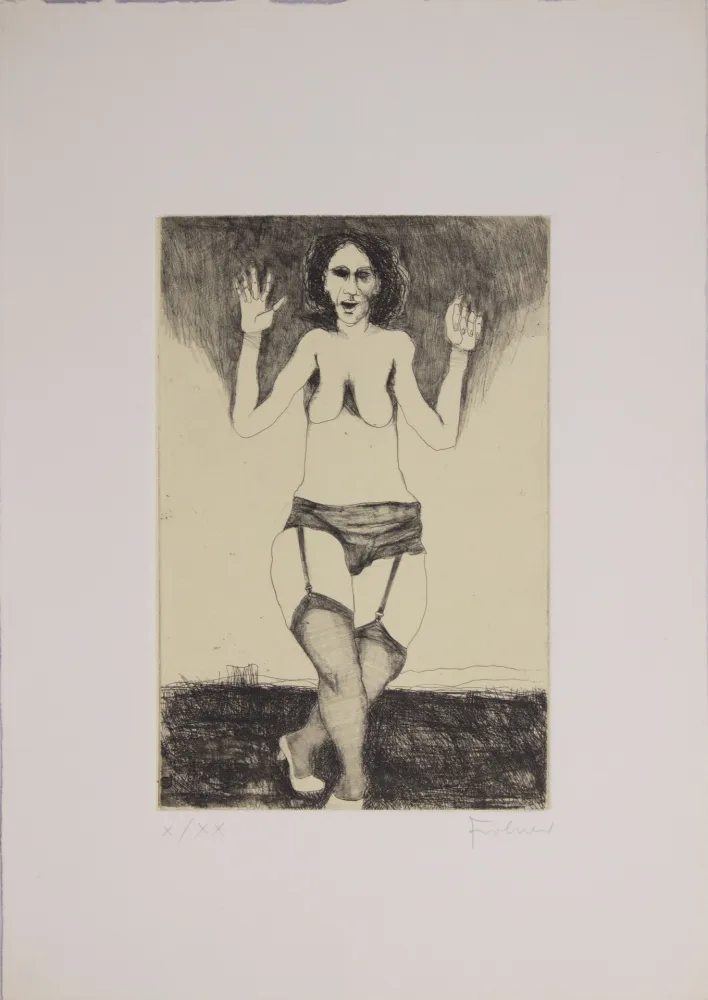 Офорт Frohner - S.T.