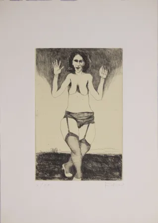 Офорт Frohner - S.T.