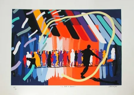 Литография Fromanger - Le dipri de Gaumont