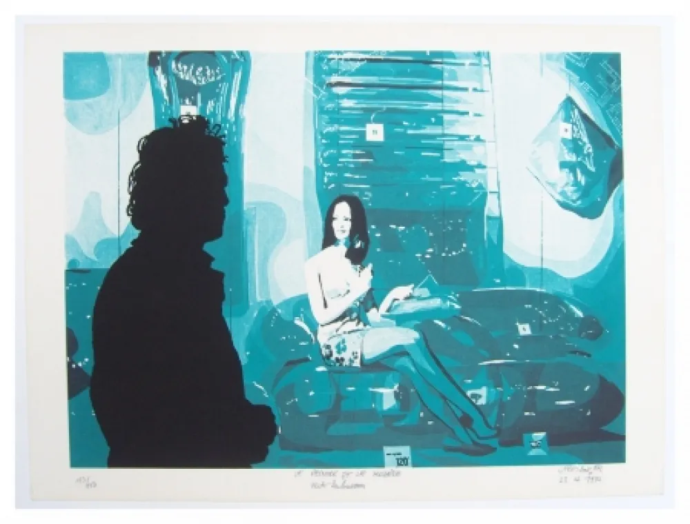 Литография Fromanger - Le peintre et le modèle