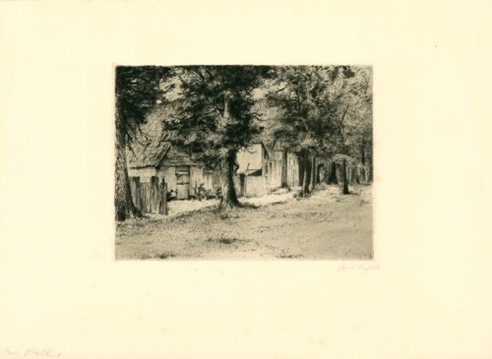 Гравюра Fuchs - Am Wall