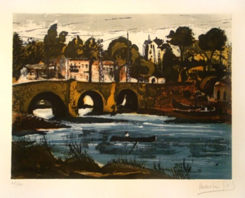 Офорт Gal - En el Río se Mira la Montaña