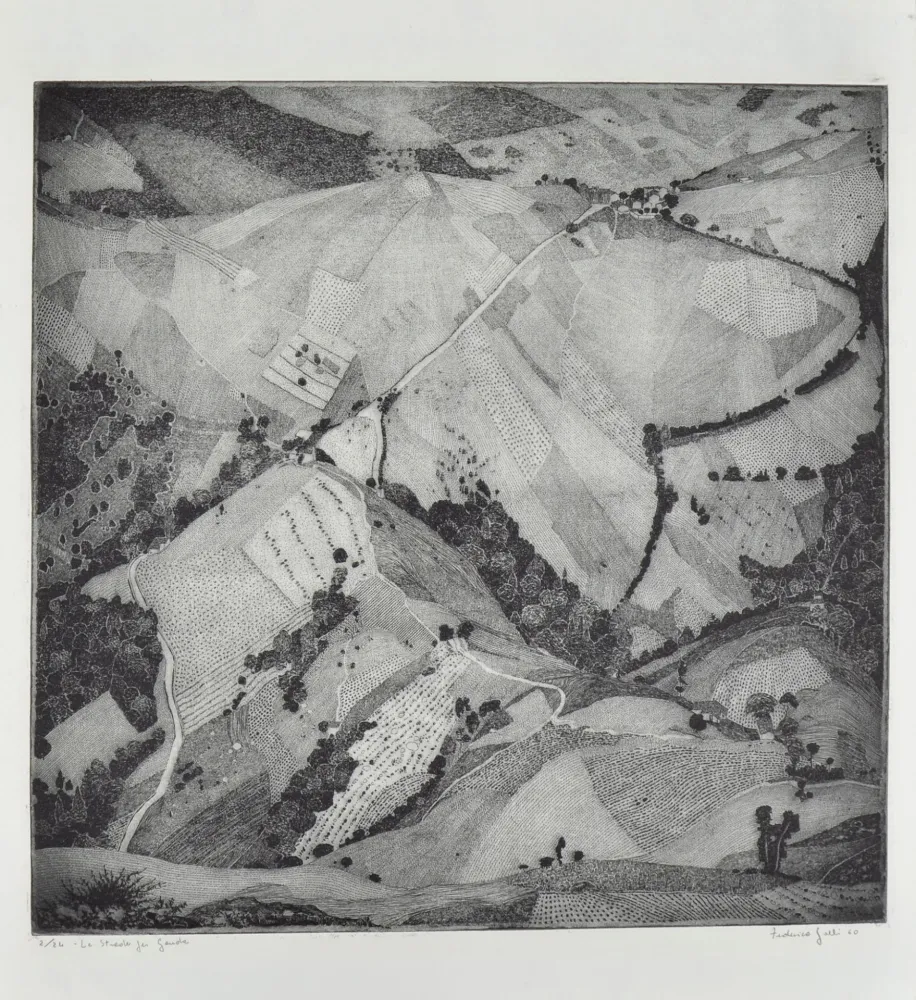 Офорт Galli - LE STRADE PER GANDA