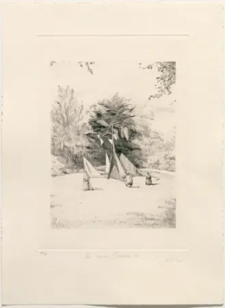 Гравюра Сухой Иглой Gamarra - Los nuevos Oradores III