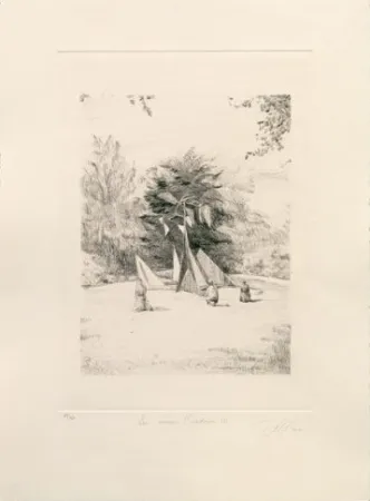 Гравюра Сухой Иглой Gamarra - Los nuevos Oradores III