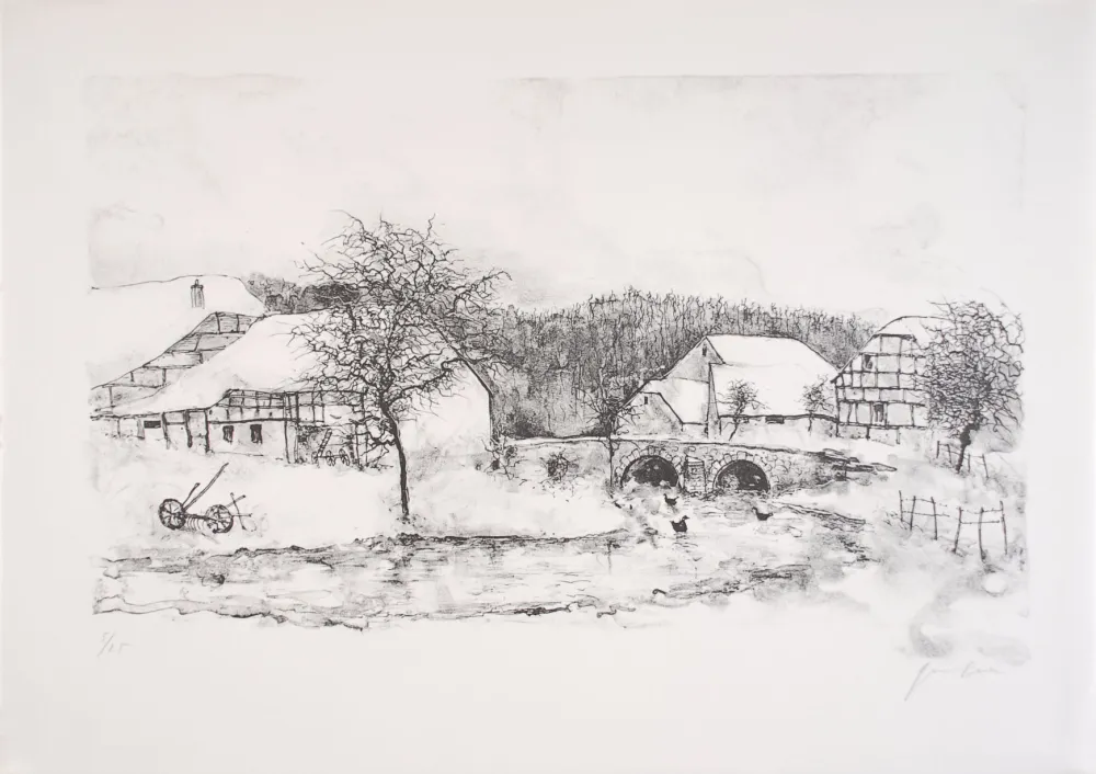 Литография Gantner - Douceur Hivernale