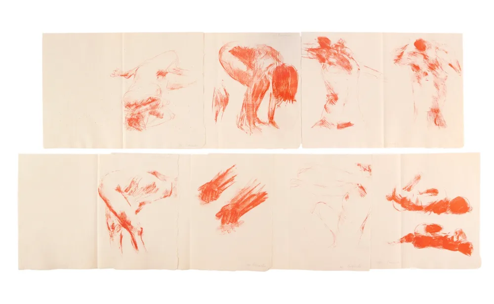 Иллюстрированная Книга Garache - Alain Veinstein. ÉBAUCHE DU FÉMININ. 7 lithographies et suite complète signée (1981)