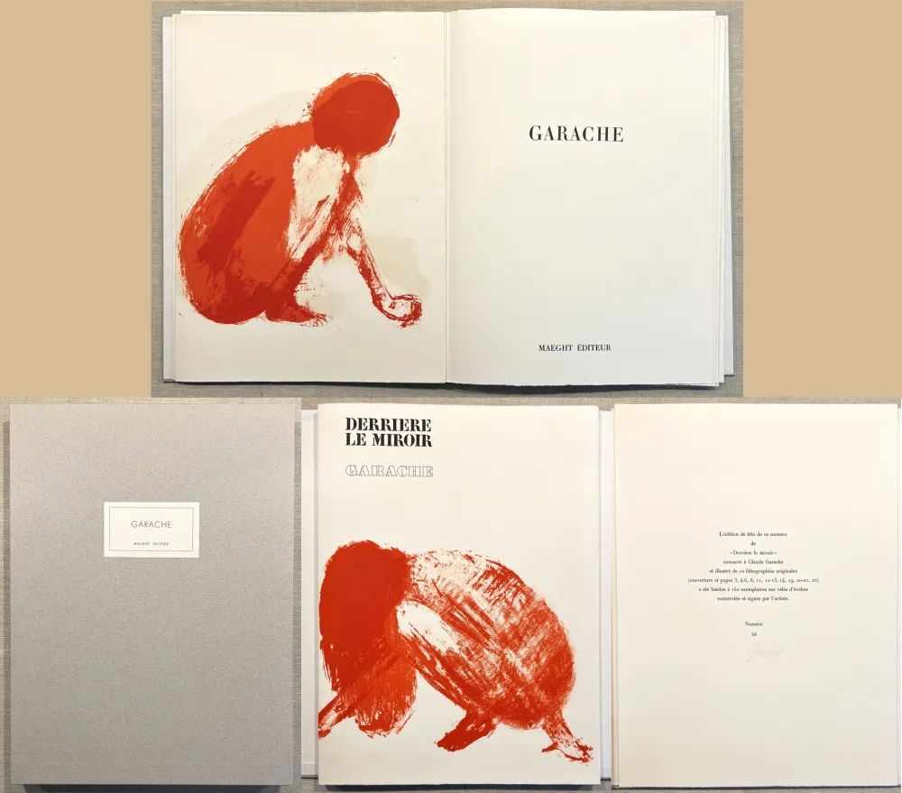 Иллюстрированная Книга Garache - GARACHE. DERRIÈRE LE MIROIR N°213. Mars 1975. TIRAGE DE LUXE SIGNÉ..